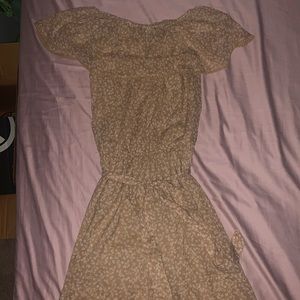 Maxi taupe dress